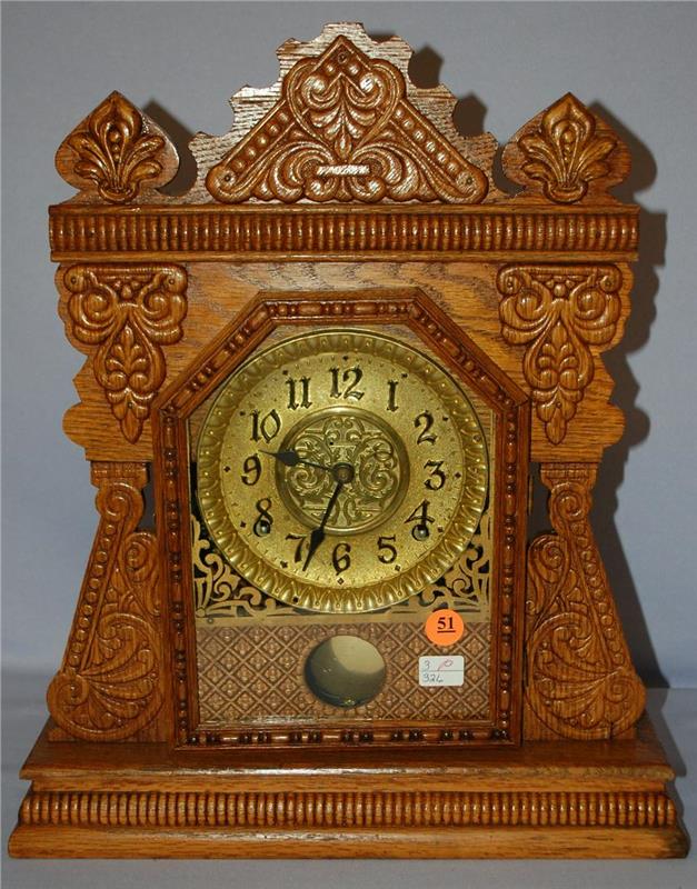 Antique Ingraham "Cabinet D" Cabinet Clock