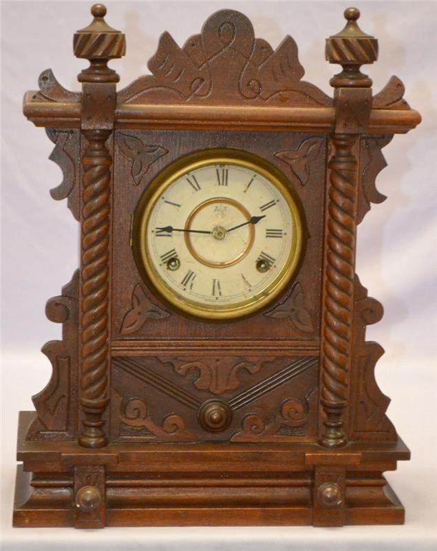 Antique Waterbury "Winona" Cabinet Clock