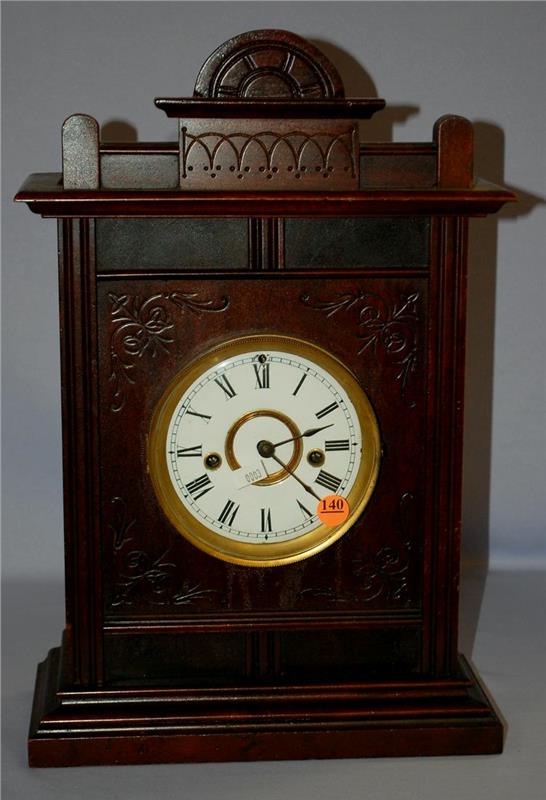 Antique Mahogany Cabinet Clock