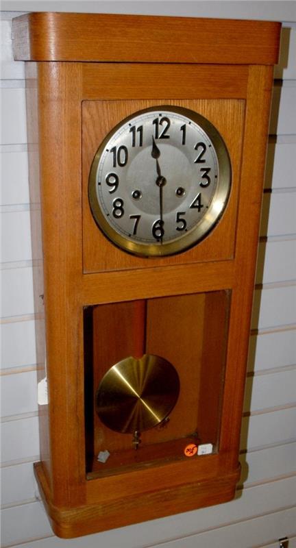 Antique German Wall Box Clock