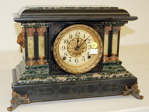 Seth Thomas Adamantine Column Mantle Clock