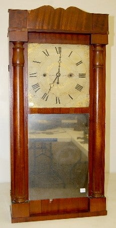 Wood Works Weight Driven Antique Shelf Clock