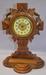 Antique Carved Religious Cross Mantel Clock
