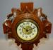Antique Carved Religious Cross Mantel Clock