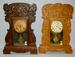 Lot of 2 Gilbert Egyptian Kitchen Mantel Clocks
