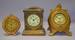 Lot of 3 Novelty Metal Clocks