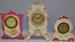 Lot of 3 Mini Porcelain Mantel Clock