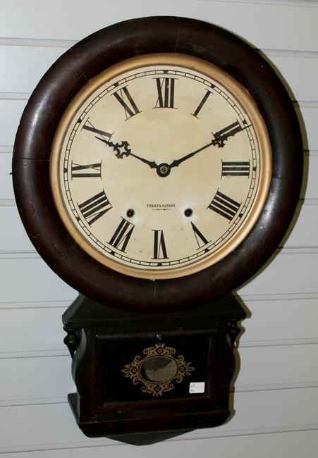 Antique Ansonia Round Drop Extra Wall Clock