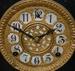 Antique Gilbert Enameled Wood Mantle Clock