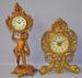 Lot of 2 Novelty Metal Mantle Clocks