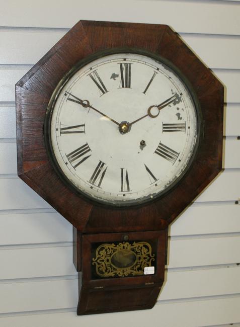 Terry Clock Co. Octagon Drop School Home Clock