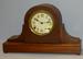Lot of 2 Mahogany Tambour Mantel Clock