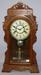 Antique New Haven "Shannon" Walnut Parlor Clock