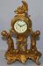 Lot of 2 Figure Novelty Metal Mantle Clock