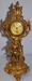 Lot of 2 Figure Novelty Metal Mantle Clock