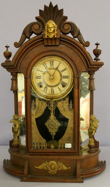 Ansonia Triumph Mirror Sided Parlor Clock