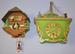 Lot of 2 Vintage Animated Wall & Shelf Clocks