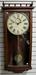 Antique Gilbert Weight Driven Walnut Wall Clock