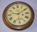 Antique Railway Station Mahogany Wall Clock