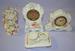 Lot of 4 2 porcelain clock 2 Holder For Watches