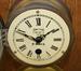 Carved Oak Plank With 3 Ships Bell Clocks