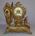 Gilbert "Crown" Metal Figure Mantle Clock
