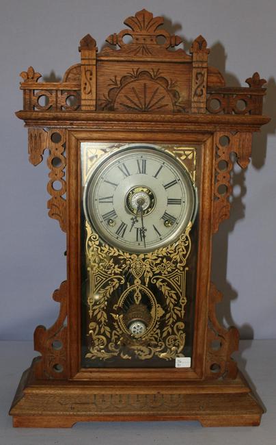 EN Welch "Tycoon" Walnut Kitchen Mantle Clock