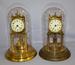 Lot of 2 German Disc Pendulum Dome Clocks
