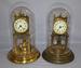 Lot of 2 German Disc Pendulum Dome Clocks