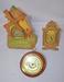Lot of 3 Misc. Desk Mantle Wall Clock
