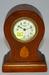 New Haven Mahogany Inlay Balloon Mantle Clock