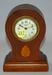 New Haven Mahogany Inlay Balloon Mantle Clock