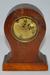 New Haven Mahogany Inlay Balloon Mantle Clock