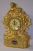 Ingraham Figural Metal Front Mantle Clock