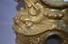 Ingraham Figural Metal Front Mantle Clock