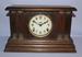Ingraham Wood Grain 4 Column Mantle Clock