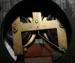 Carved Oak Visible Pendulum Cabinet Clock