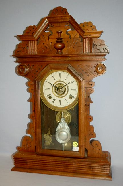 Ingraham "AMULET" Walnut Kitchen Mantle Clock