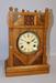 Antique Chauncey Jerome Oak Mantle Clock