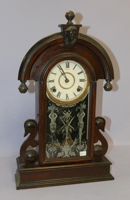 Ansonia (Parisian) Walnut Kitchen Mantle Clock