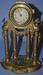 Lot of (2) Metal Case Novelty Mantle Clocks