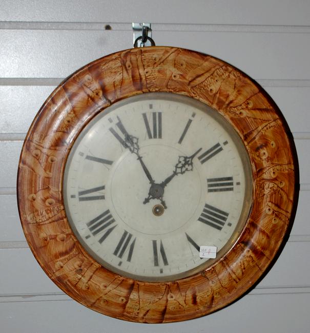 Antique Round Gallery Octagon Case Wall Clock