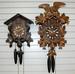 Lot of 2 Weight Driven Cuckoo Clocks