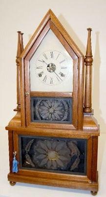 Antique Birge & Fuller Wagon Steeple Clock