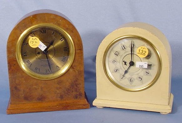 Two Hamilton Sangamo Electric Wall Clocks NR