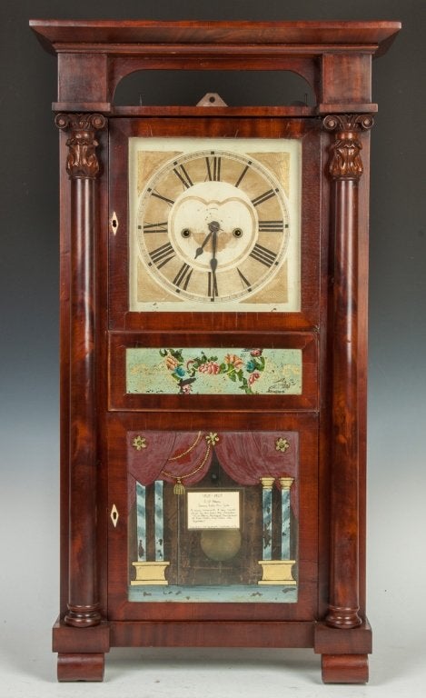 E.W. Adams Shelf Clock Seneca Falls, NY