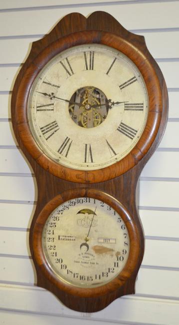 Antique Ithaca #4 Hanging Office Clock