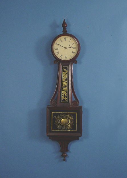 Early American Banjo Clock Signed Tift