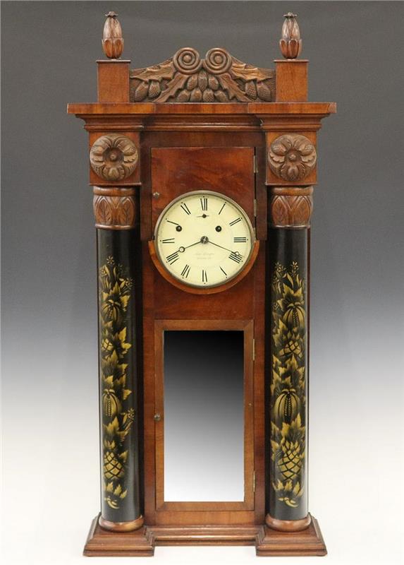 Asa Munger Stovepipe Shelf Clock