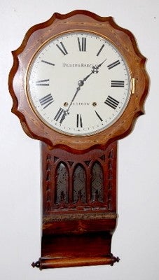 Dilger & Barclay, Glasgow Inlaid Wall Clock